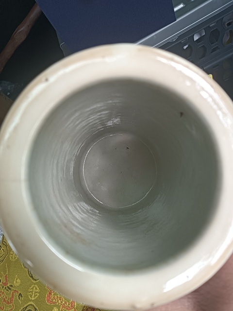 古玩陶瓷清晚·紅釉筆筒 真品鑒賞圖