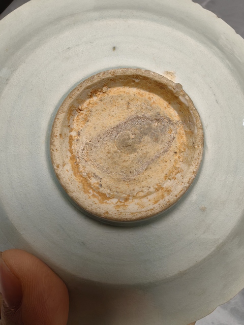 古玩陶瓷青白釉劃花碗真品鑒賞圖