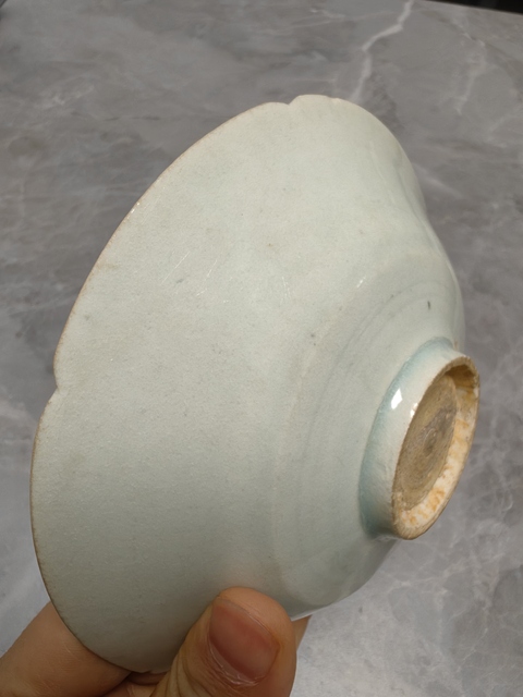 古玩陶瓷青白釉劃花碗真品鑒賞圖