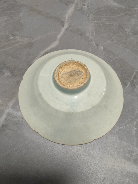 古玩陶瓷青白釉劃花碗真品鑒賞圖