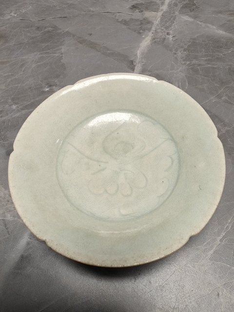 古玩陶瓷青白釉劃花碗真品鑒賞圖