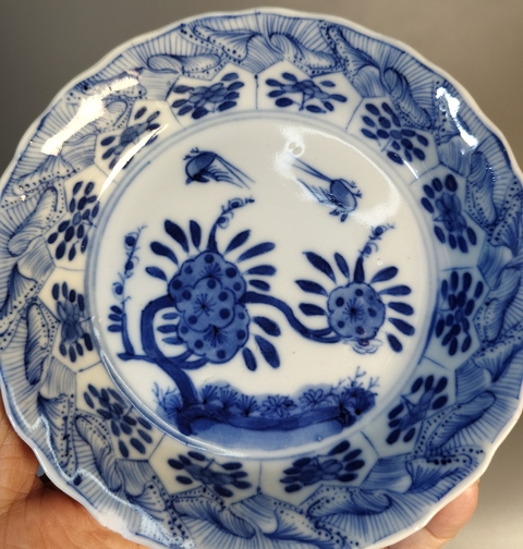 古玩陶瓷清康熙-青花花鳥紋盤拍賣，當前價格999元