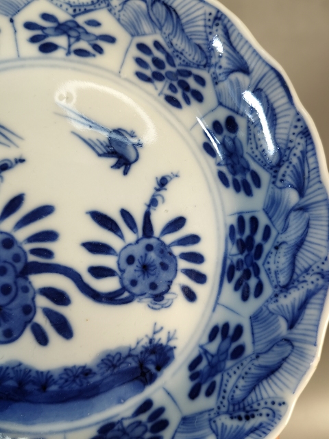 古玩陶瓷清康熙-青花花鳥紋盤拍賣，當前價格999元