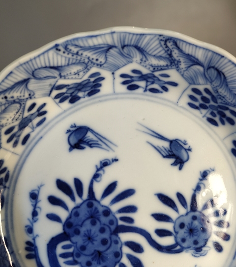 古玩陶瓷清康熙-青花花鳥紋盤拍賣，當前價格999元