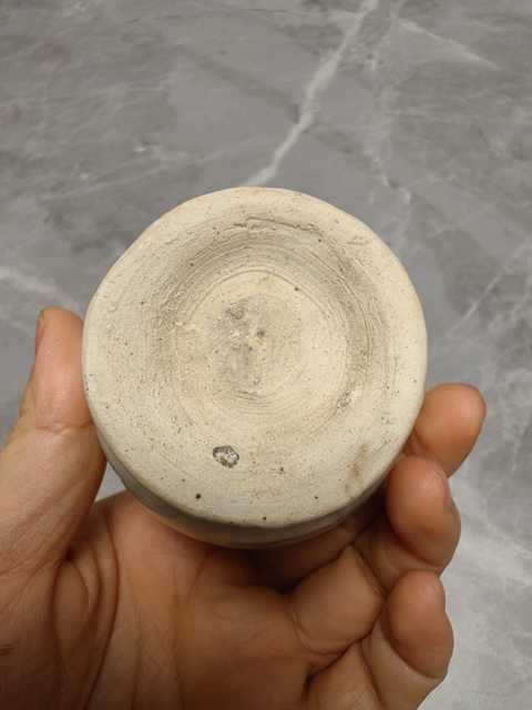 古玩陶瓷青白釉花口瓶真品鑒賞圖