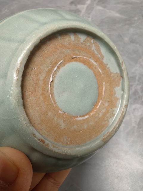 古玩陶瓷龍泉窯青釉洗真品鑒賞圖