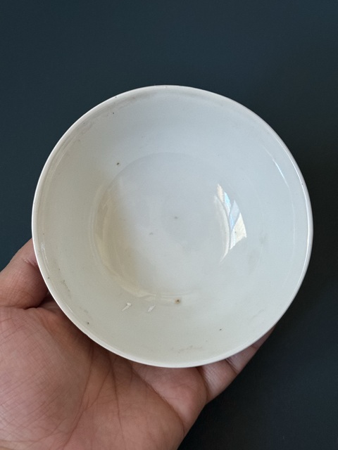 古玩陶瓷華泰瓷業公司款粉花間壽字紋彩小碗真品鑒賞圖