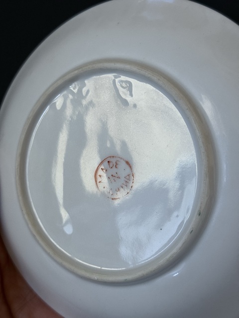 古玩陶瓷民國·素三彩綠冰梅盤全品拍賣,當前價格500元