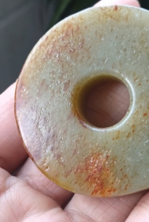 古玩玉器和田玉雕“素紋璧”真品鑒賞圖