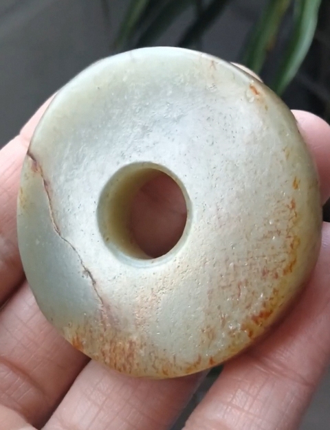 古玩玉器和田玉雕“素紋璧”真品鑒賞圖