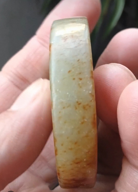 古玩玉器和田玉雕“素紋璧”真品鑒賞圖