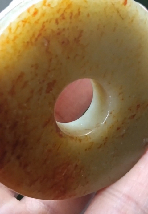 古玩玉器和田玉雕“素紋璧”真品鑒賞圖