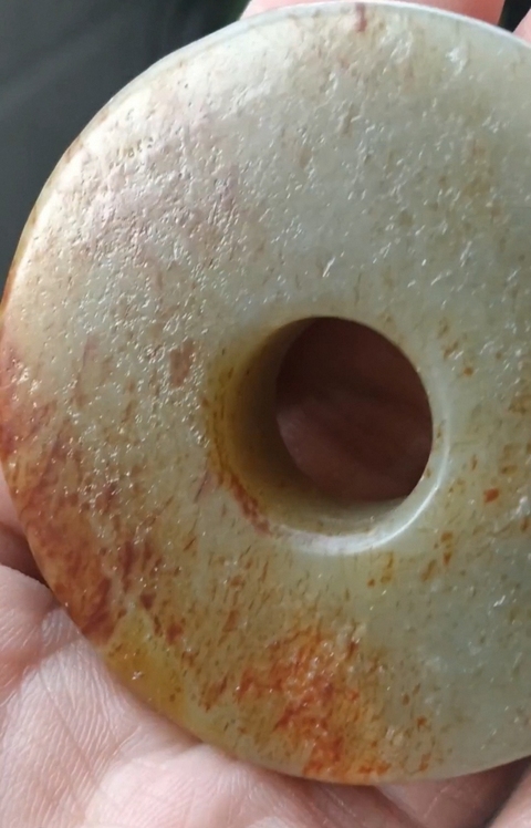 古玩玉器和田玉雕“素紋璧”真品鑒賞圖