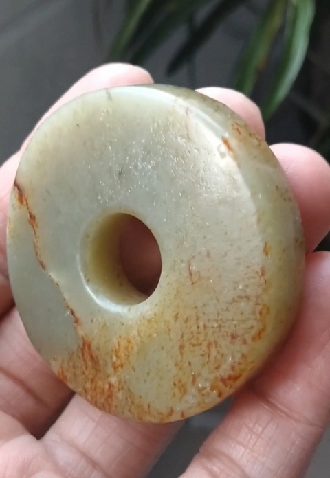 古玩玉器和田玉雕“素紋璧”真品鑒賞圖