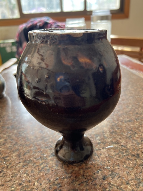 古玩陶瓷磁州窯黑釉玉壺春瓶真品鑒賞圖