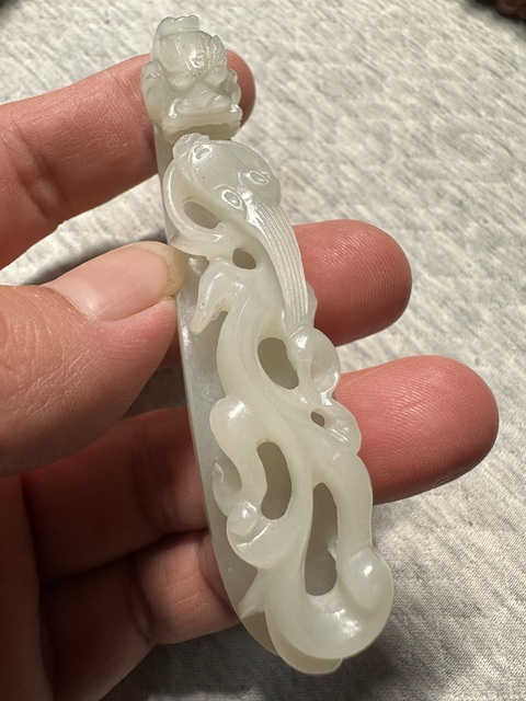 古玩玉器帶鉤真品鑒賞圖