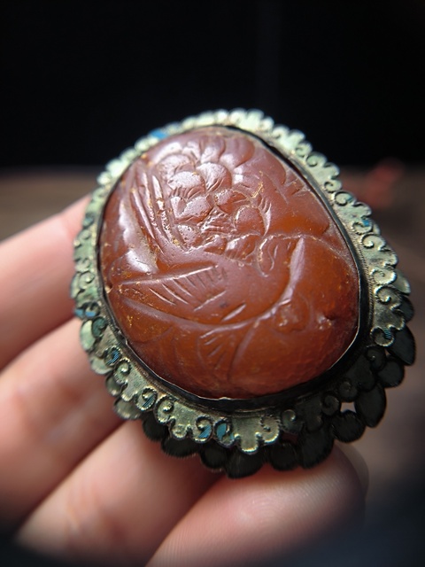 古玩玉器清代蜜蠟雕“喜事連連”飾件拍賣,當前價格10000000元