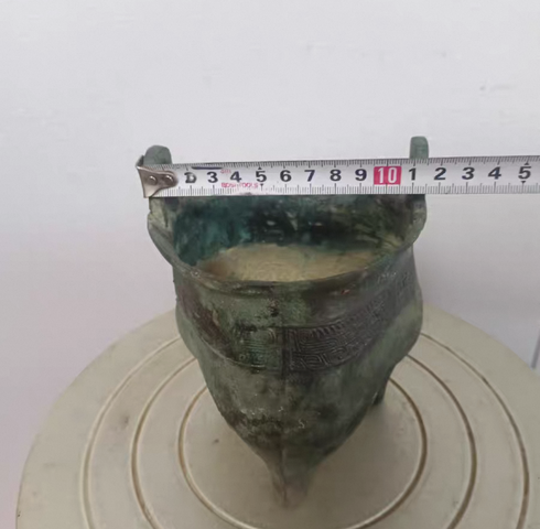 古玩銅器三足龢真品鑒賞圖