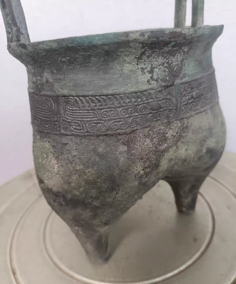 古玩銅器三足龢真品鑒賞圖