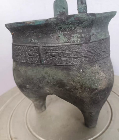 古玩銅器三足龢真品鑒賞圖