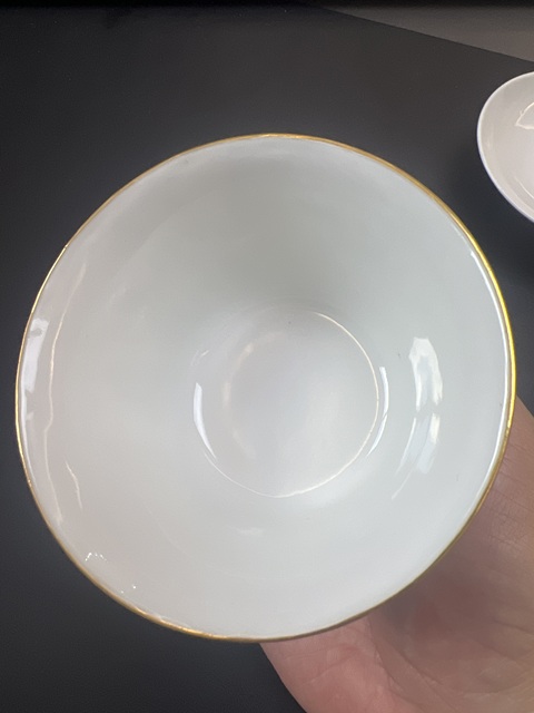 古玩陶瓷粉彩八寶紋三才蓋碗真品鑒賞圖