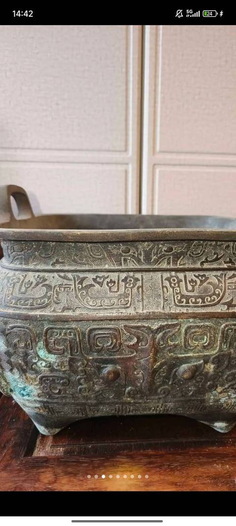 古玩銅器爐子真品鑒賞圖