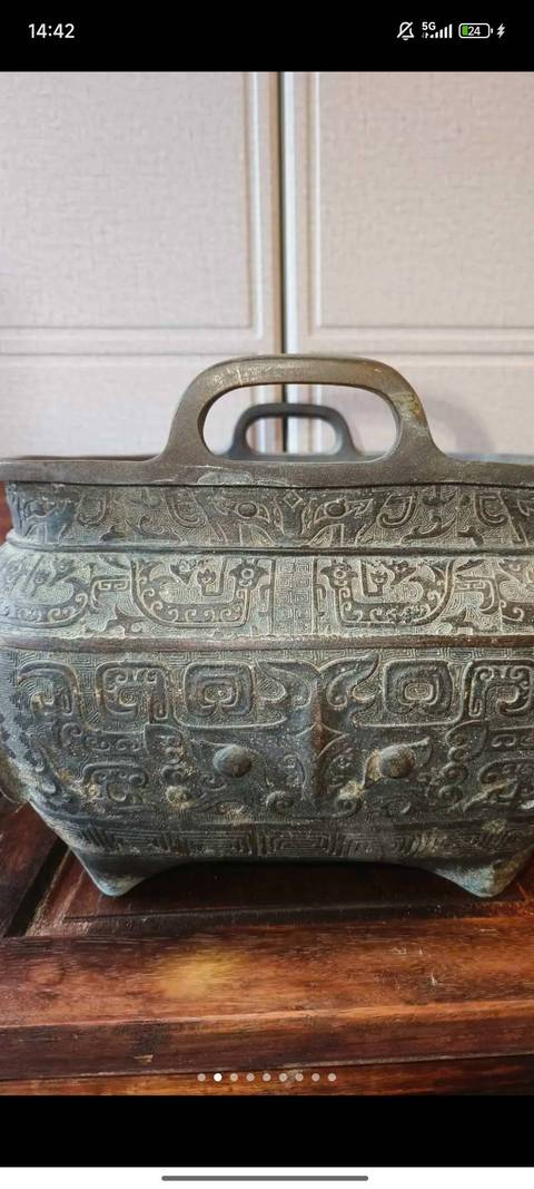 古玩銅器爐子真品鑒賞圖