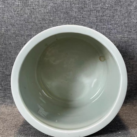 古玩陶瓷道光青花筆筒真品鑒賞圖