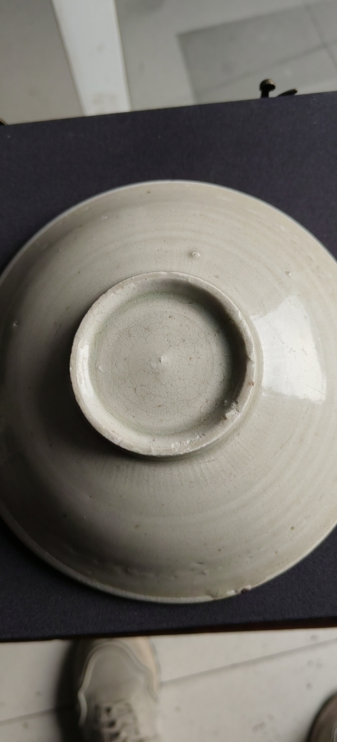 古玩陶瓷 芒口圈足覆燒工藝碗真品鑒賞圖