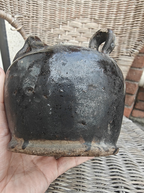 古玩陶瓷磁州窯黑釉茶壺拍賣，當前價格588元