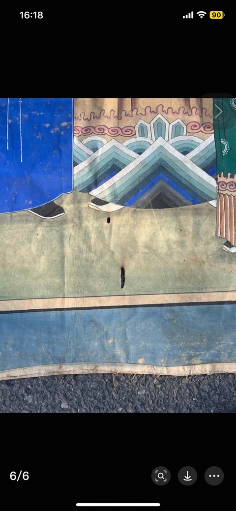 古玩雜項布畫真品鑒賞圖