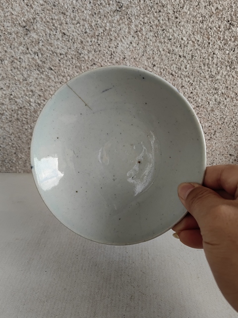 古玩陶瓷花卉紋青花碗拍賣，當前價格398元