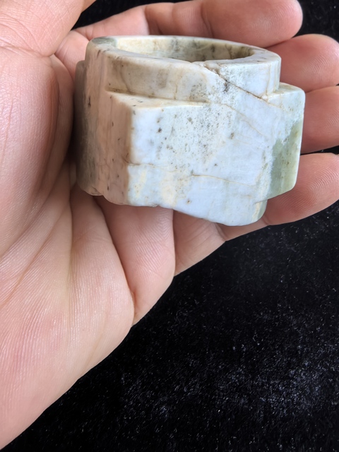 古玩玉器仿古玉琮真品鑒賞圖