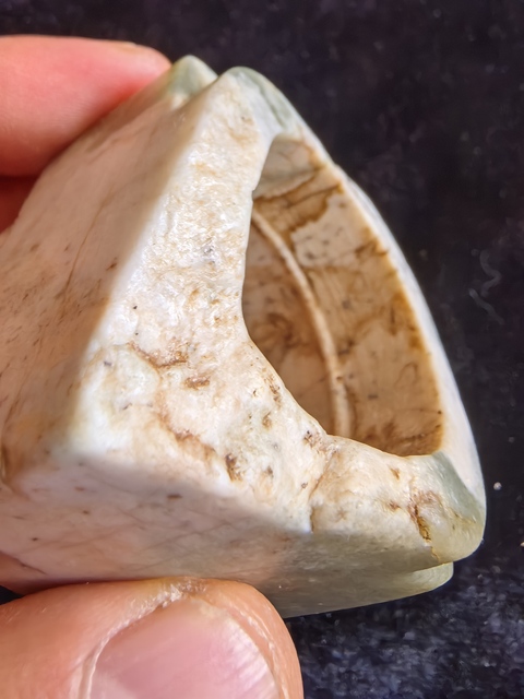 古玩玉器仿古玉琮真品鑒賞圖