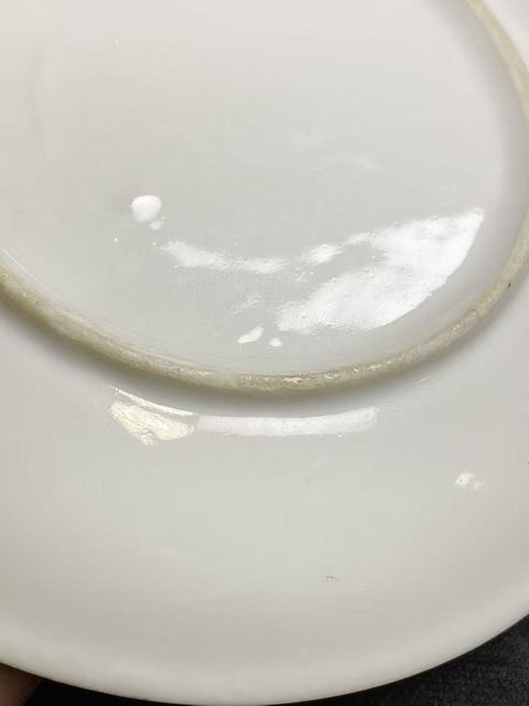 古玩陶瓷民國粉彩花卉紋盤拍賣,當前價格760元