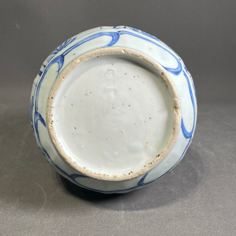 古玩陶瓷青花花卉花鳥紋膽瓶真品鑒賞圖