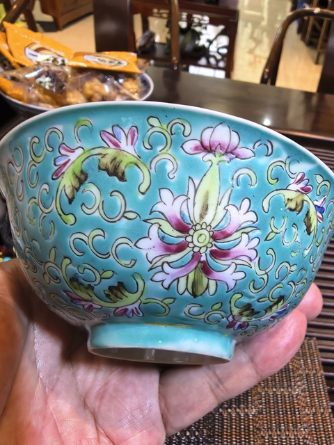 古玩陶瓷福在眼前粉彩碗拍賣，當(dāng)前價(jià)格2600元