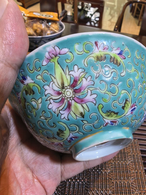 古玩陶瓷福在眼前粉彩碗拍賣，當(dāng)前價(jià)格2600元