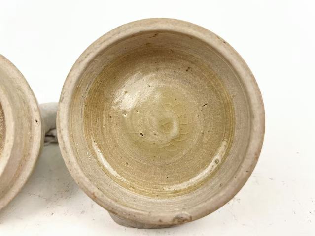 古玩陶瓷明晚期·青花山水圖蓋盒真品鑒賞圖