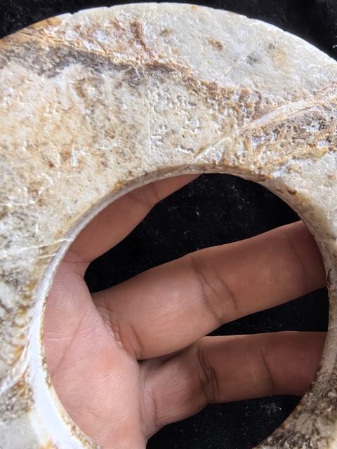 古玩玉器仿古做舊玉瑗真品鑒賞圖