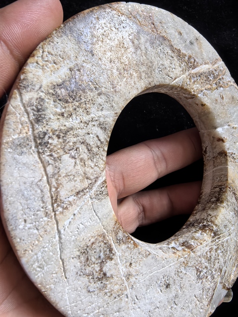 古玩玉器仿古做舊玉瑗真品鑒賞圖