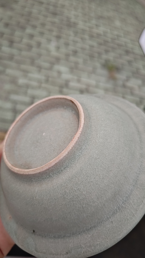 古玩陶瓷龍泉青瓷菊瓣洗真品鑒賞圖