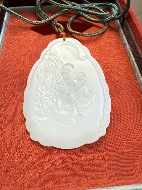 古玩玉器和田玉雕“觀音牌”真品鑒賞圖