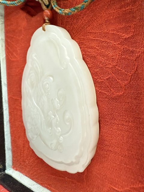 古玩玉器和田玉雕“觀音牌”真品鑒賞圖