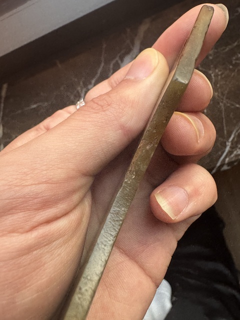 古玩玉器素紋玉璜真品鑒賞圖