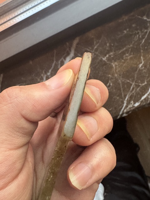 古玩玉器素紋玉璜真品鑒賞圖