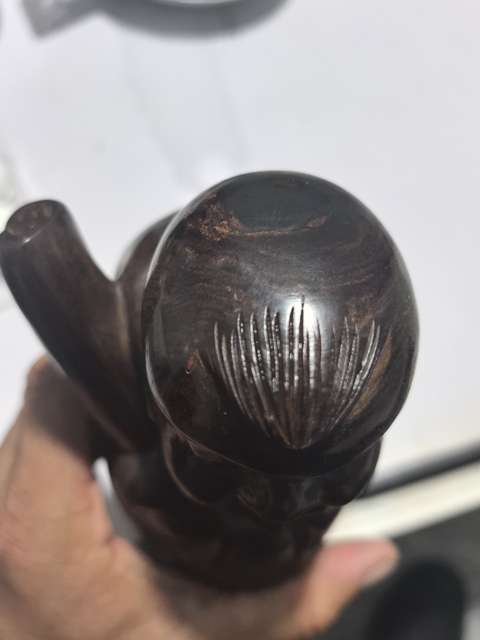 古玩雜項(xiàng)木雕人物真品鑒賞圖