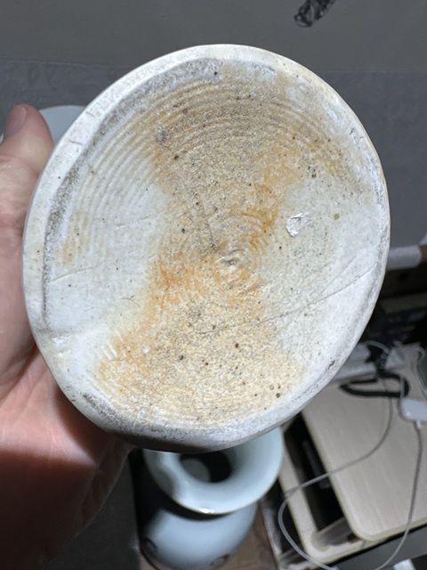 古玩陶瓷花鳥紋淺絳彩花觚真品鑒賞圖