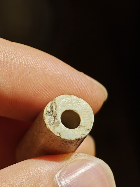 古玩玉器玉管珠真品鑒賞圖