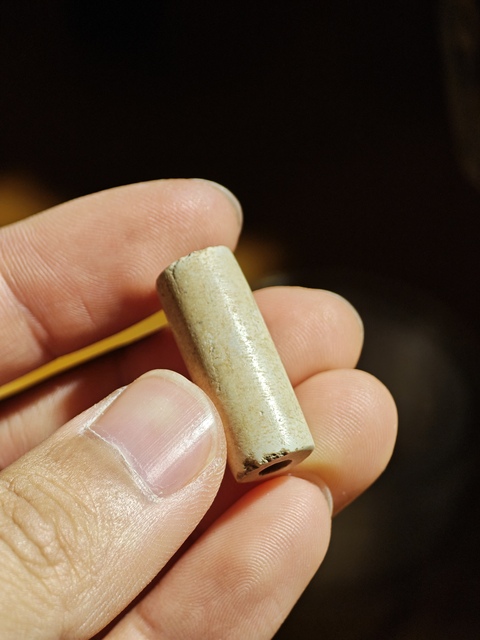 古玩玉器玉管珠真品鑒賞圖